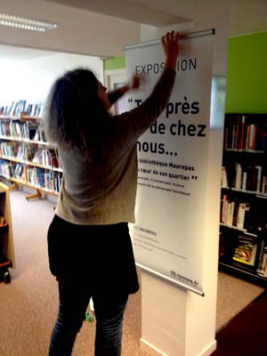 Exposition à la bibliothèque Maurepas