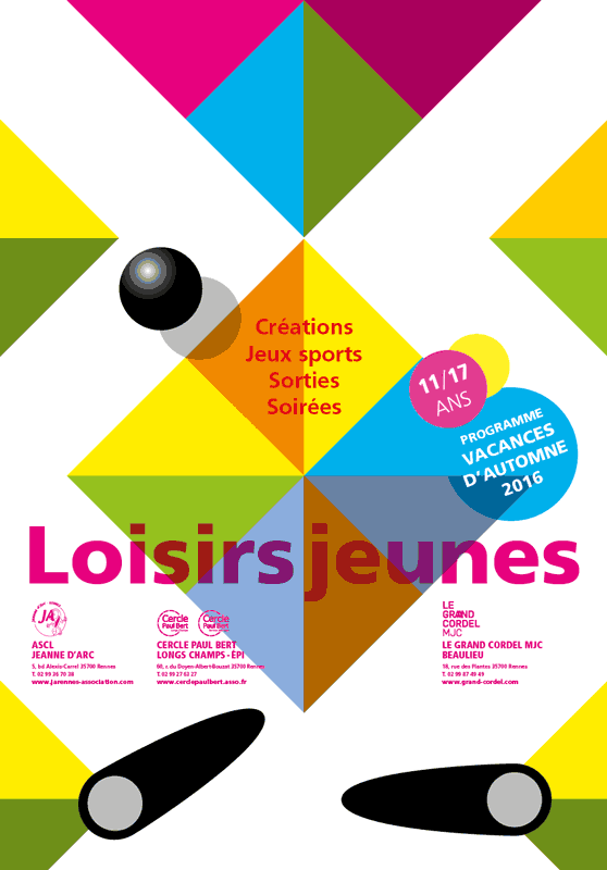 Loisirs Jeunes automne 2016 - affiche