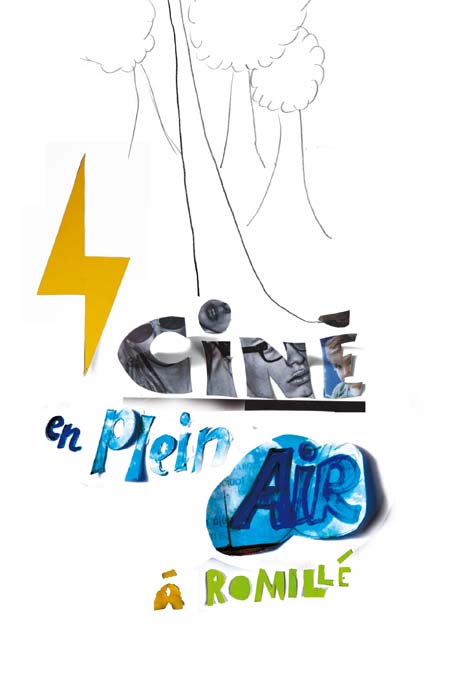 Ciné plein air à Romillé - détail